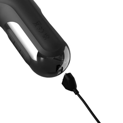 FETISH FANTASY SERIES - SONIX SILICONE THRUSTER RABBIT VIBRATOR SVART