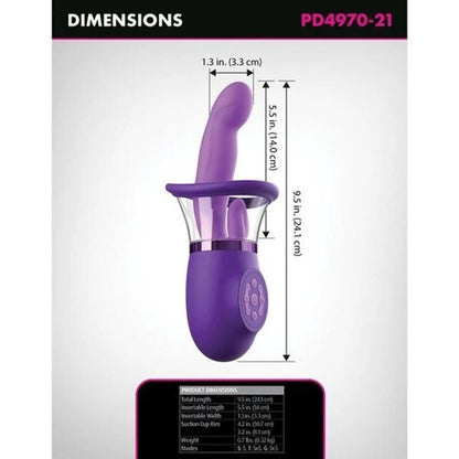 FANTASY FOR HER - ULTIMATE PLEASURE PRO PLUS KANINVIBRATOR LILA 20,3 CM