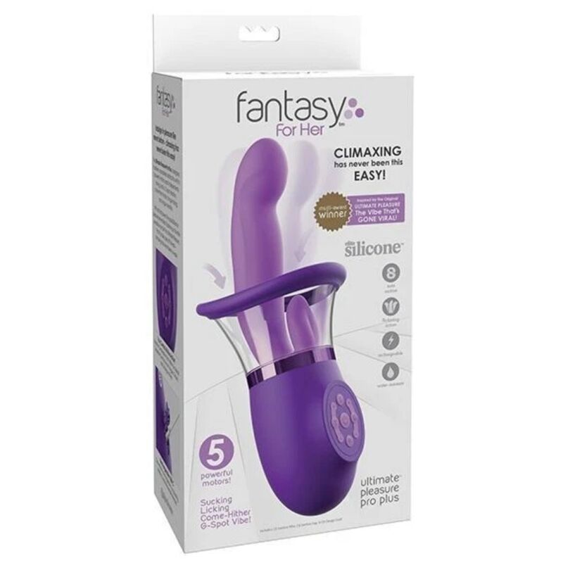 FANTASY FOR HER - ULTIMATE PLEASURE PRO PLUS KANINVIBRATOR LILA 20,3 CM