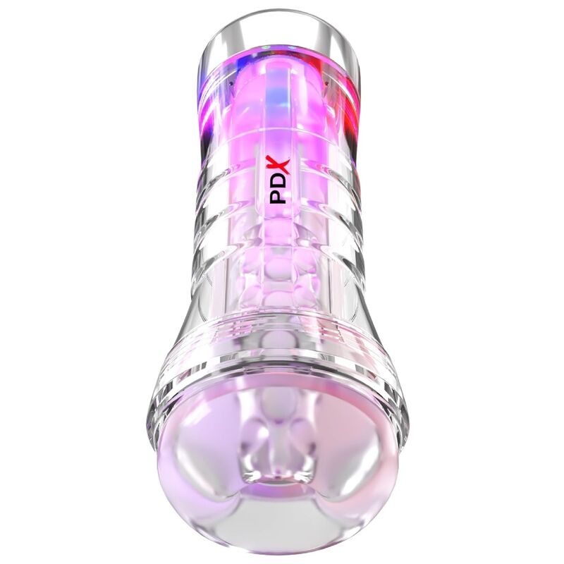 PDX ELITE - VIEWTUBE XXL LED GENOMSKINLIG STROKER 27.3 CM