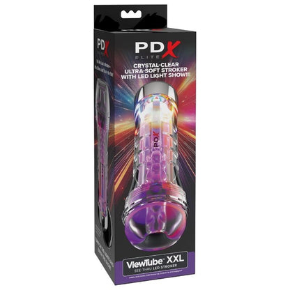 PDX ELITE - VIEWTUBE XXL LED GENOMSKINLIG STROKER 27.3 CM