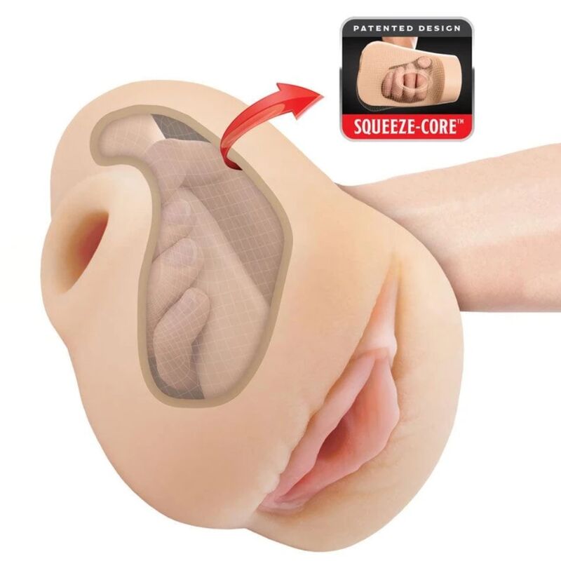 PDX PLUS - REALISTISK VAGINA PUSSY POUNDER SQUEEZE STROKER 18 CM