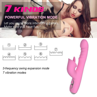 NALONE - T-MAY RABBITVIBRATOR MED TRYCK- OCH OSCILLANDE RÖRELSE