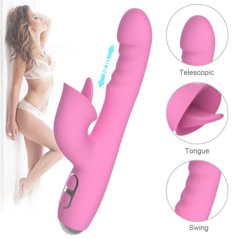 NALONE - T-MAY RABBITVIBRATOR MED TRYCK- OCH OSCILLANDE RÖRELSE