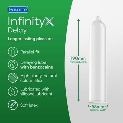 PASANTE - DELAY INFINITY CONDOMS 12 UNITS