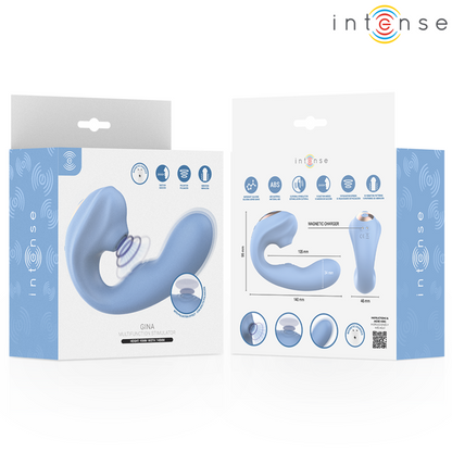INTENSE - GINA MULTIFUNCTIONELL KLITORISSTIMULATOR BLÅ