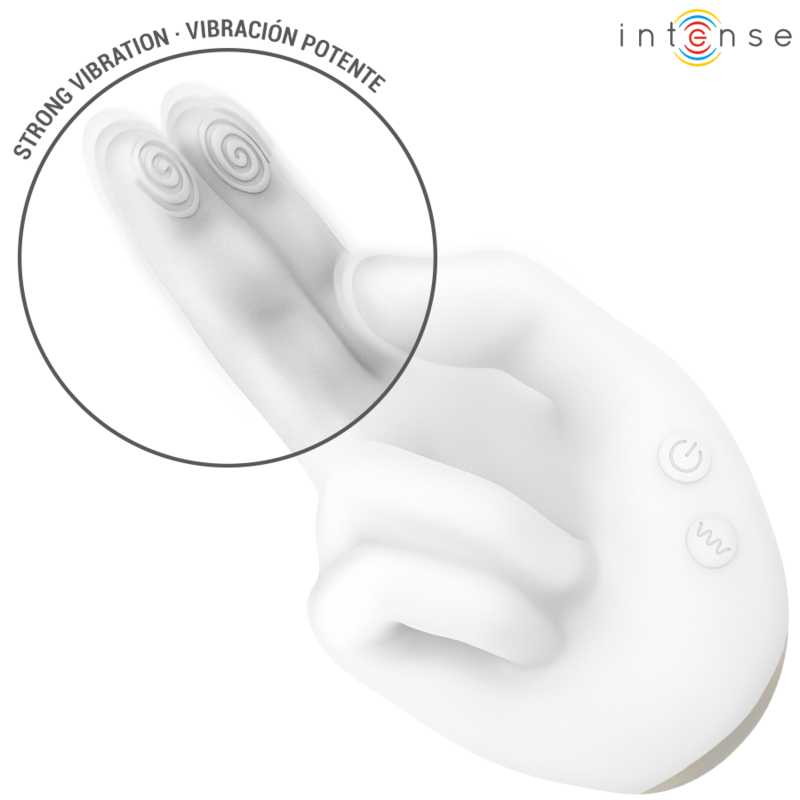 INTENSE - JIMMY HANDFORMAD MULTIFUNKTIONSSTIMULATOR MED VIBRATION OCH VÄRME