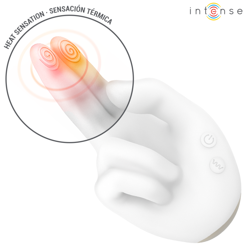 INTENSE - JIMMY HANDFORMAD MULTIFUNKTIONSSTIMULATOR MED VIBRATION OCH VÄRME