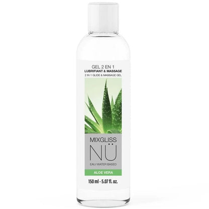 MIXGLISS - 2-I-1 VATTENBASERAT GLIDMEDEL OCH MASSAGEGEL NURU ALOE VERA 150 ML