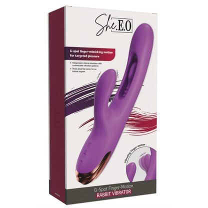 SHE.E.O - KANIN G-PUNKT-VIBRATOR MED DIGITAL RÖRELSE LILA