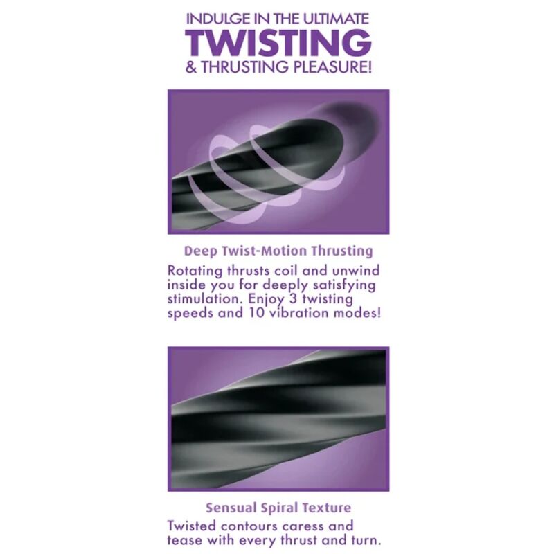 ANAL FANTASY ELITE - TWIST ECSTASY UPPLADDNINGSBAR ROTERANDE ANALSTIMULATOR