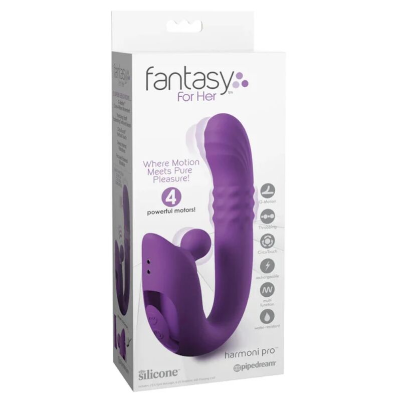 FANTASY FOR HER - HARMONI PRO PURPLE G-PUNKT & KLITORAL KANINVIBRATOR