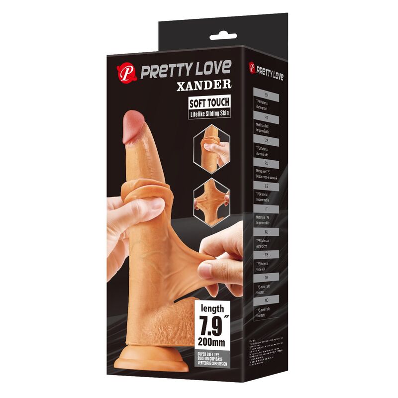 PRETTY LOVE - XANDER REALISTIC DILDO 20 CM Ø 5 CM NATURAL