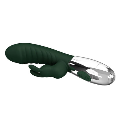 PRETTY LOVE - NAUGHTY BUNNY VIBRATOR 30 FUNKTIONER USB-UPPLADDNINGSBAR GRÖN