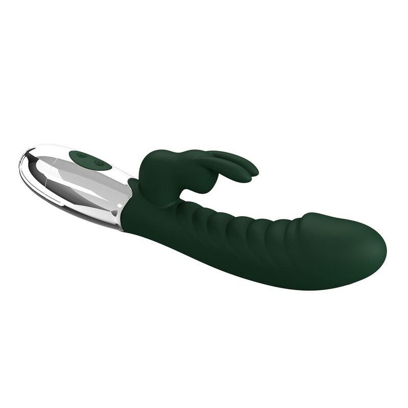 PRETTY LOVE - NAUGHTY BUNNY VIBRATOR 30 FUNKTIONER USB-UPPLADDNINGSBAR GRÖN