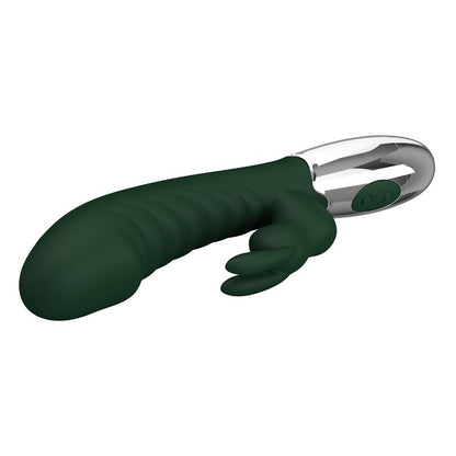 PRETTY LOVE - NAUGHTY BUNNY VIBRATOR 30 FUNKTIONER USB-UPPLADDNINGSBAR GRÖN