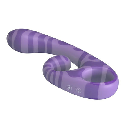 PRETTY LOVE - DUBBELSIDIG VIBRATOR MED HANDTAG FÖR SOMMAREN 19 CM Ø 3,5 CM LILA