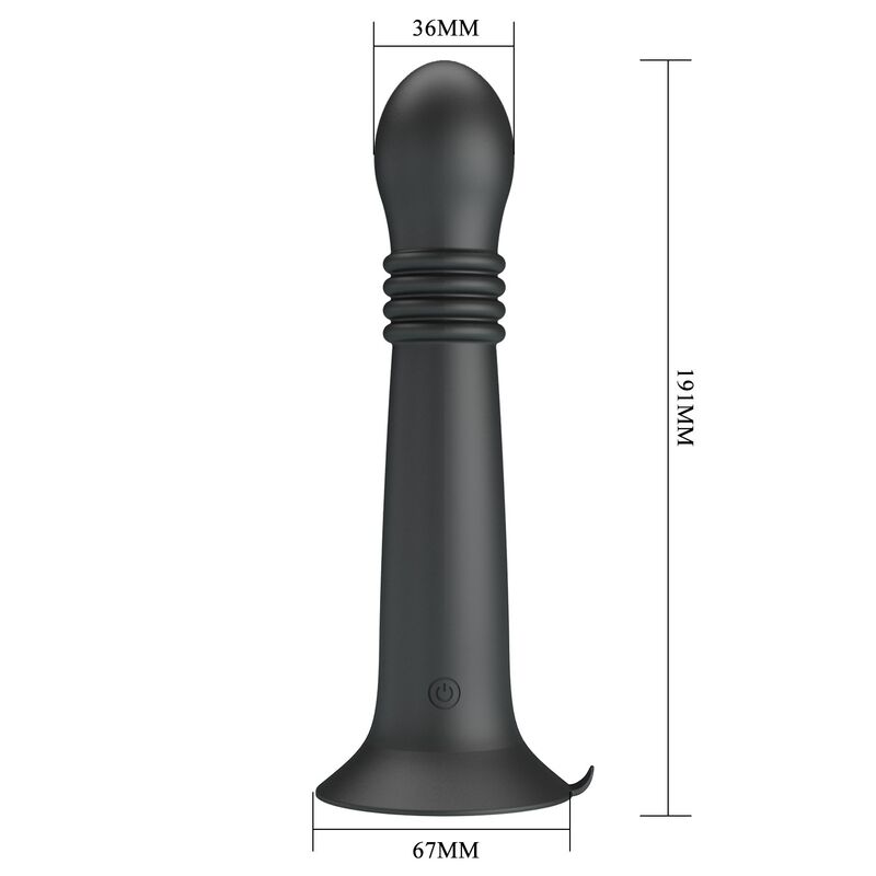 PRETTY LOVE - STELLA USB-UPPLADDNINGSBAR VIBRATOR MED ROTERANDE OCH STÖTANDE FUNKTION