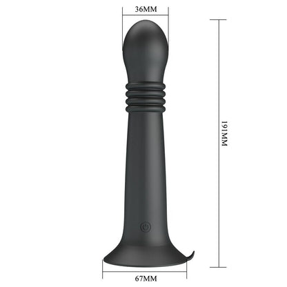 PRETTY LOVE - STELLA USB-UPPLADDNINGSBAR VIBRATOR MED ROTERANDE OCH STÖTANDE FUNKTION