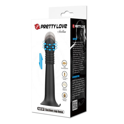 PRETTY LOVE - STELLA USB-UPPLADDNINGSBAR VIBRATOR MED ROTERANDE OCH STÖTANDE FUNKTION