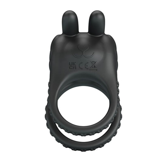 PRETTY LOVE - SINI RECHARGEABLE VIBRATING COCK RING 10 FUNCTIONS BLACK