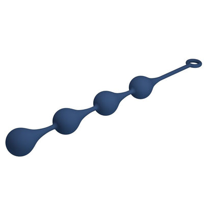 MR PLAY - ANALA PÄRLOR I BLÅ SILIKON STORLEK XL 52,5 CM
