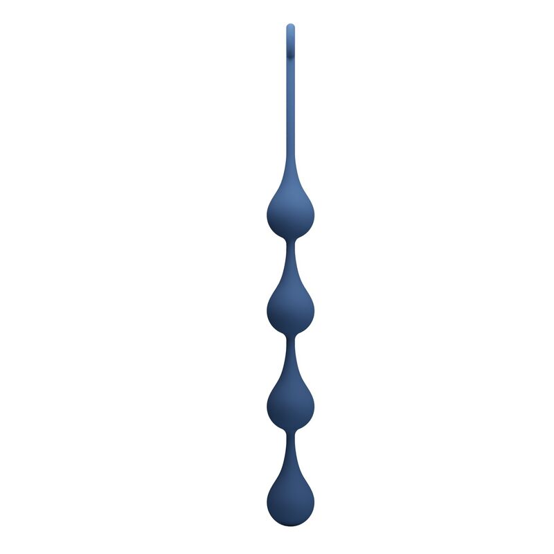 MR PLAY - ANALA PÄRLOR I BLÅ SILIKON STORLEK XL 52,5 CM