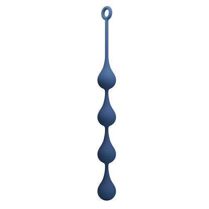 MR PLAY - ANALA PÄRLOR I BLÅ SILIKON STORLEK XL 52,5 CM