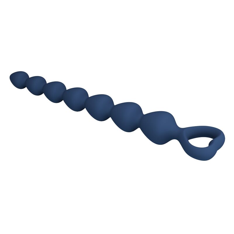 MR PLAY - BLÅ ANALPÄRLOR OCH ANALPLUGG I SILIKON 26,7 CM