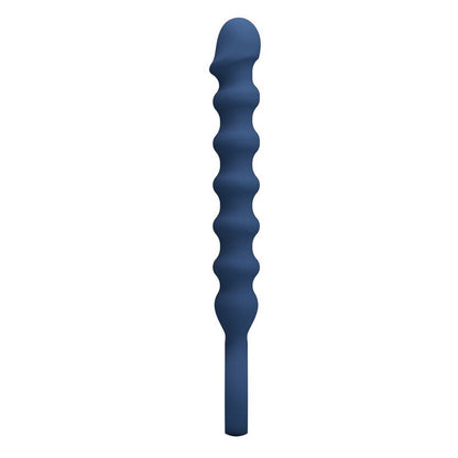 MR PLAY – BLÅ ANALPÄRLOR OCH ANALPLUGG I SILIKON – Ø 3,4 CM – 28,5 CM