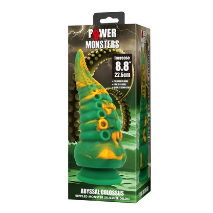 POWER MONSTERS - ABYSSAL COLOSSUS TVÅFÄRGAD FANTASY-DILDO I SILIKON 22,5 CM Ø 6 CM