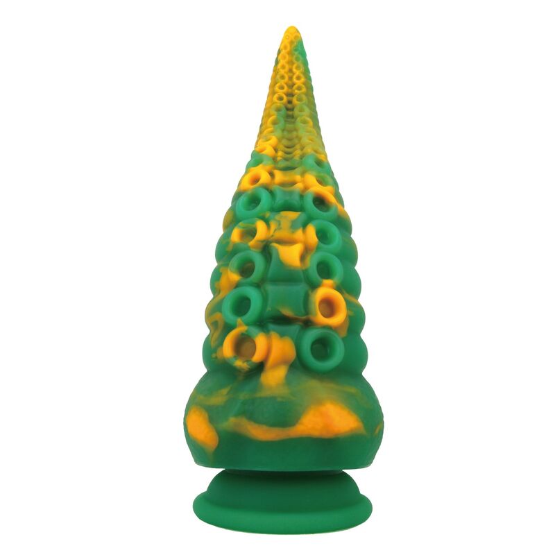 POWER MONSTERS - ABYSSAL COLOSSUS TVÅFÄRGAD FANTASY-DILDO I SILIKON 22,5 CM Ø 6 CM