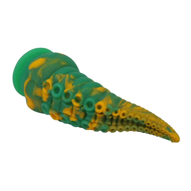 POWER MONSTERS - ABYSSAL COLOSSUS TVÅFÄRGAD FANTASY-DILDO I SILIKON 22,5 CM Ø 6 CM