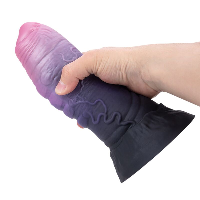 POWER MONSTERS - DREADFUL FIEND TVÅFÄRGAD FANTASY SILIKONDILDO 24 CM Ø 6 CM