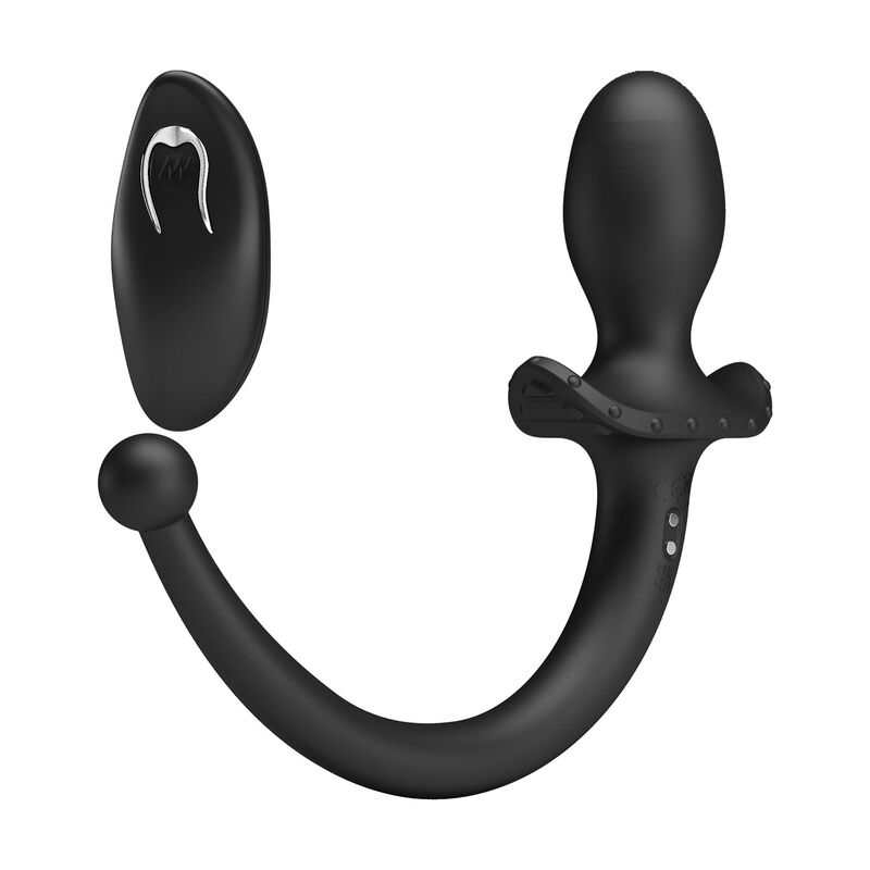 MR PLAY - TRÅDLÖS ANAL- OCH PERINEUMVIBRATOR MED FJÄRRKONTROLL SVART