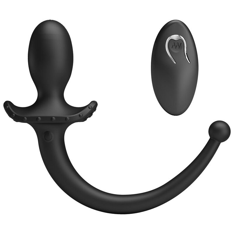 MR PLAY - TRÅDLÖS ANAL- OCH PERINEUMVIBRATOR MED FJÄRRKONTROLL SVART