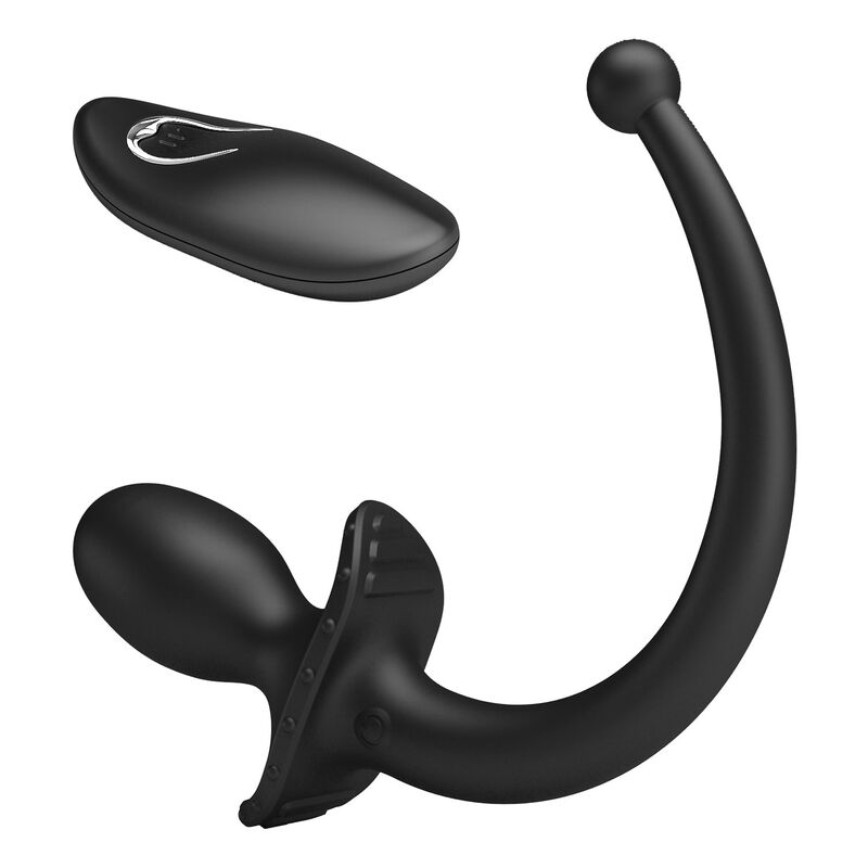 MR PLAY - TRÅDLÖS ANAL- OCH PERINEUMVIBRATOR MED FJÄRRKONTROLL SVART