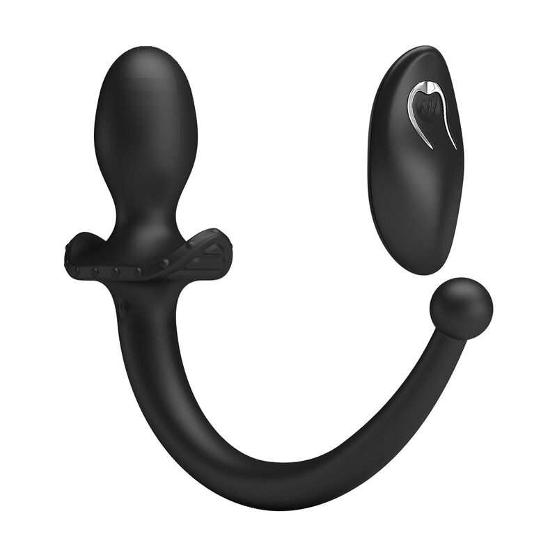MR PLAY - TRÅDLÖS ANAL- OCH PERINEUMVIBRATOR MED FJÄRRKONTROLL SVART