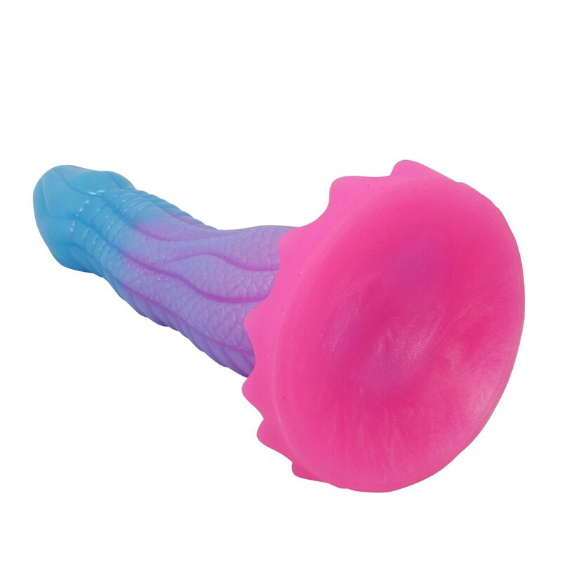POWER MONSTERS - VOID PYTHON FANTASY-DILD MED SUGPROPP 20,5 CM Ø 5,2 CM BLÅ, LILA & ROSA