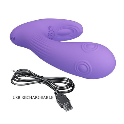 PRETTY LOVE - ANDROMEDA UPPLADDNINGSBAR VIBRATOR FÖR DUBBELSTIMULERING LILA