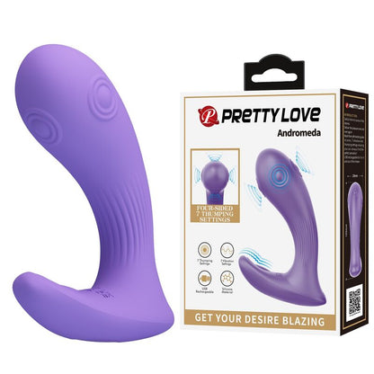 PRETTY LOVE - ANDROMEDA UPPLADDNINGSBAR VIBRATOR FÖR DUBBELSTIMULERING LILA