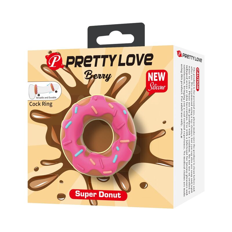 PRETTY LOVE - SUPER DONUT PENISRING ROSA