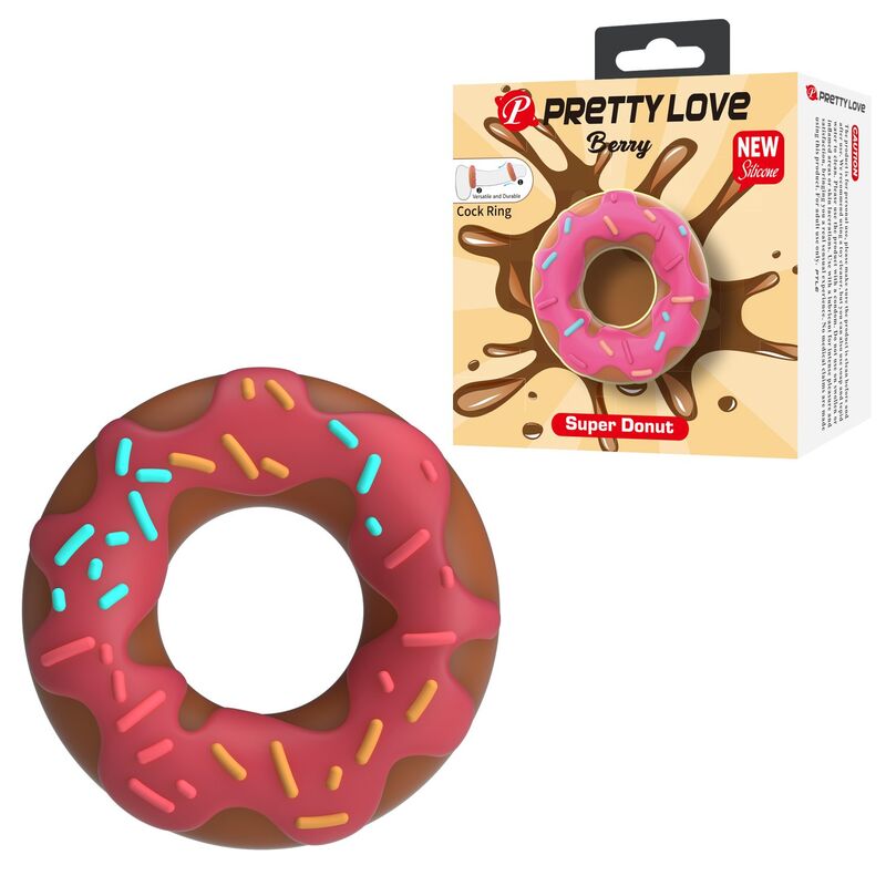 PRETTY LOVE - SUPER DONUT PENISRING ROSA