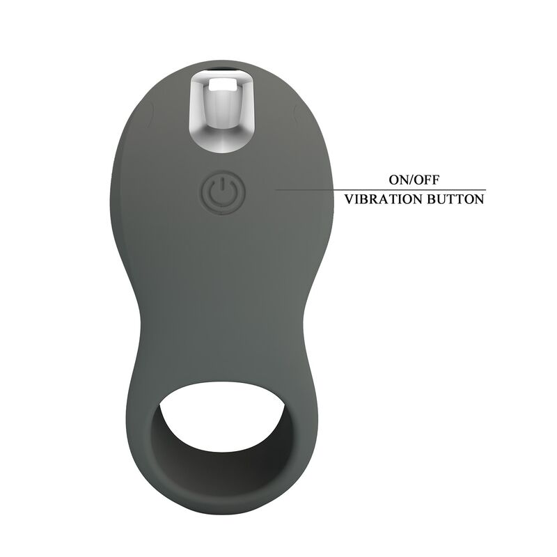 PRETTY LOVE - RECHARGEABLE VIBRATING RING WITH DUAL STIMULATOR