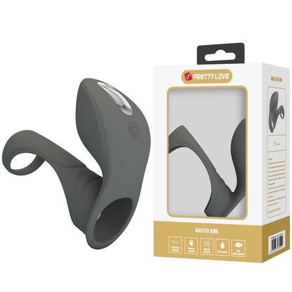 PRETTY LOVE - RECHARGEABLE VIBRATING RING WITH DUAL STIMULATOR