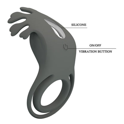 PRETTY LOVE - RECHARGEABLE VIBRATING RING WITH STIMULATOR