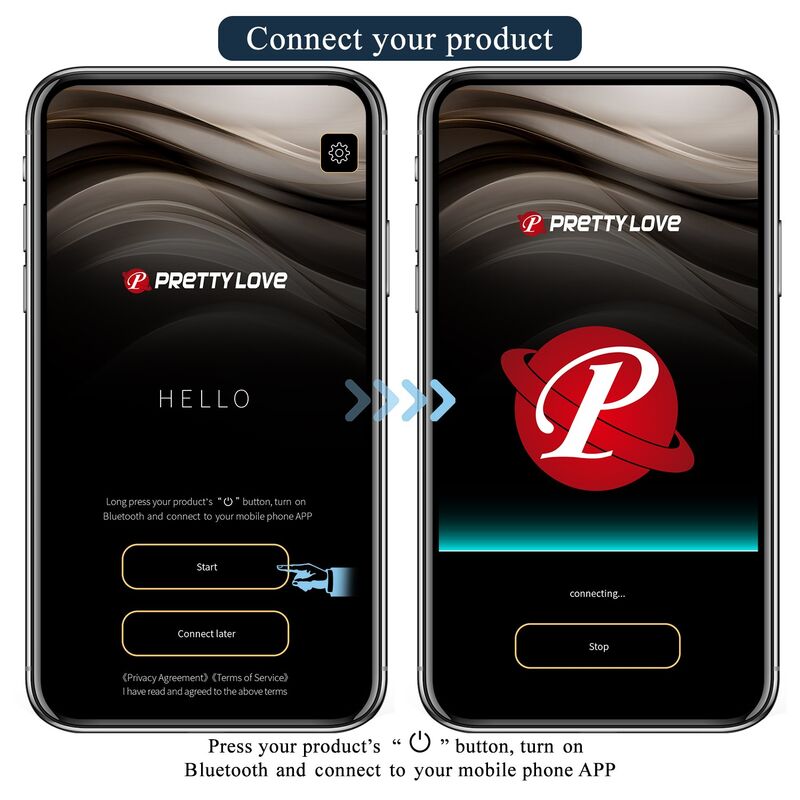 PRETTY LOVE - ANTHONY APP-STYRD ANAL- OCH PERINEUMVIBRATOR SVART