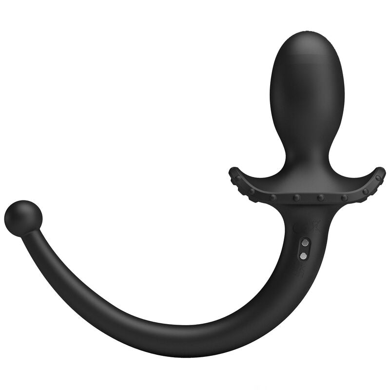 PRETTY LOVE - ANTHONY APP-STYRD ANAL- OCH PERINEUMVIBRATOR SVART