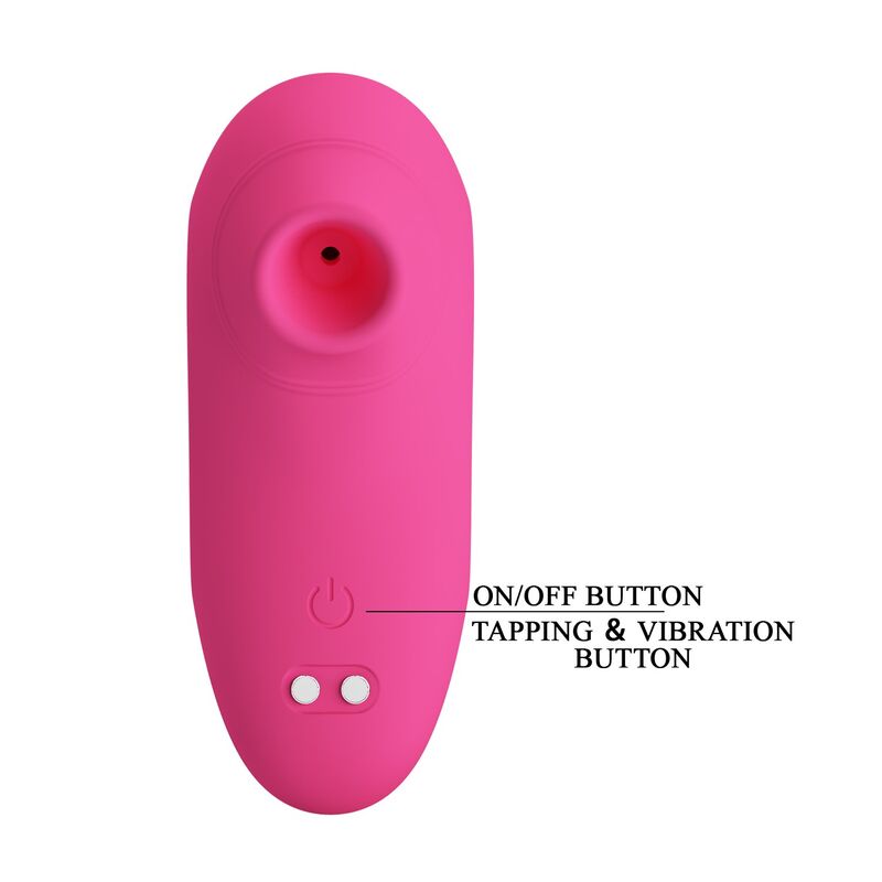 PRETTY LOVE - ARILA UPPLADDNINGBAR KLITORISSTIMULATOR MED SUGFUNKTION OCH VIBRATION ROSA