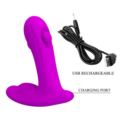 PRETTY LOVE - BAUER RECHARGEABLE PROSTATE MASSAGER 12 MODES PURPLE